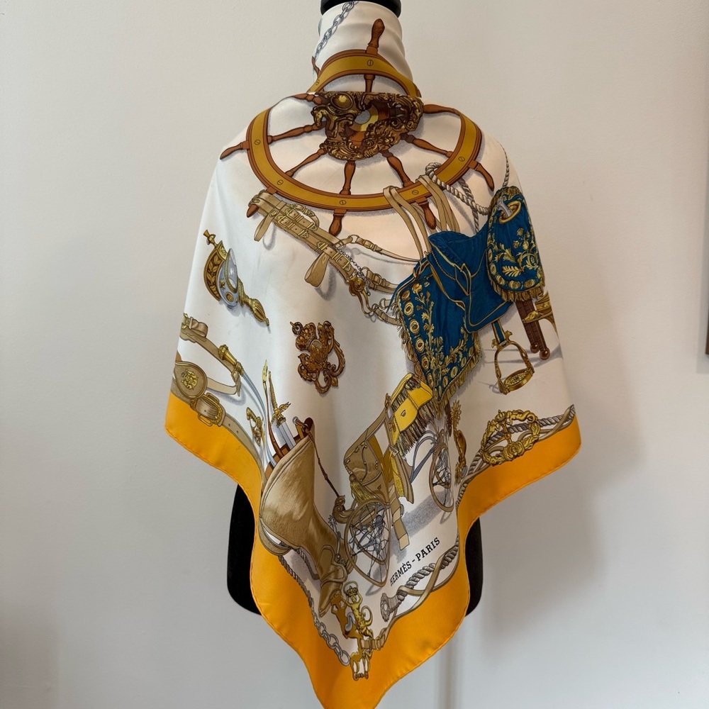 Hermès Nautical Themed Silk Scarf - Picture 4 of 15
